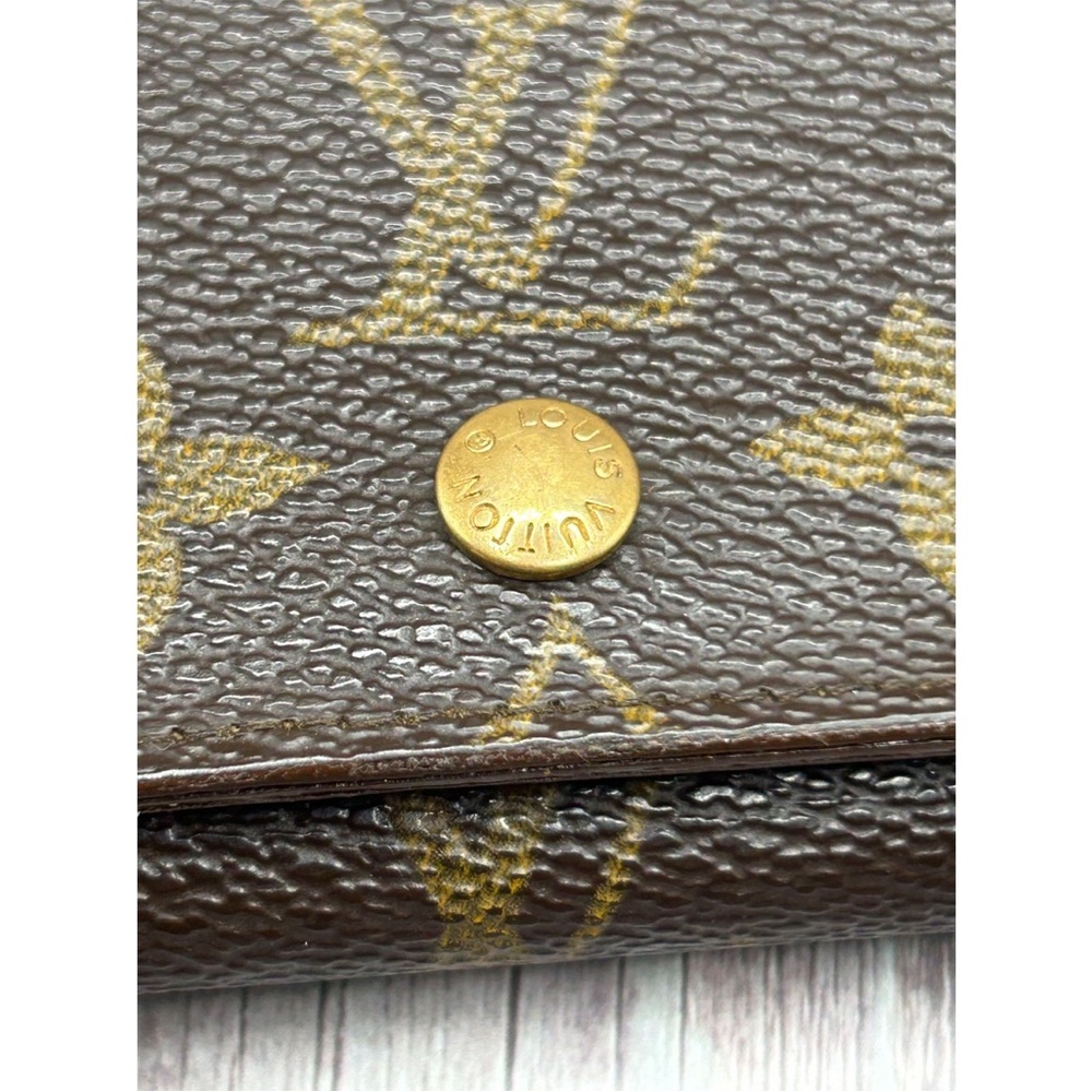 LOUIS VUITTON Vintage Porte-Monnaie Tresor Wallet Monogram VTG - Picture 3 of 14